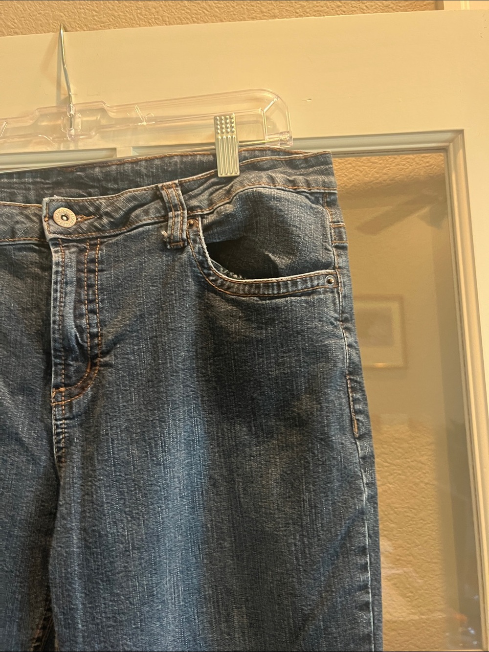 Faded Glory Women's Dark Wash Flare Jeans Size 12 - Picture 4 of 10